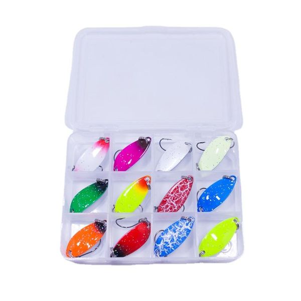 fishing accessories 12-grid box 3g color sequined suit lure hard bait plastic cajas de almacenamiento
fishing accessories 12-grid box 3g color sequined suit lure hard bait plastic cajas de almacenamiento