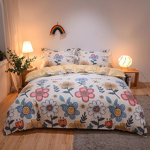 bedding sets four pieces home textile pure cotton flower language comefortable soft bedspreads quality quilt cover pillowcase
bedding sets four pieces home textile pure cotton flower language comefortable soft bedspreads quality quilt cover pillowcase