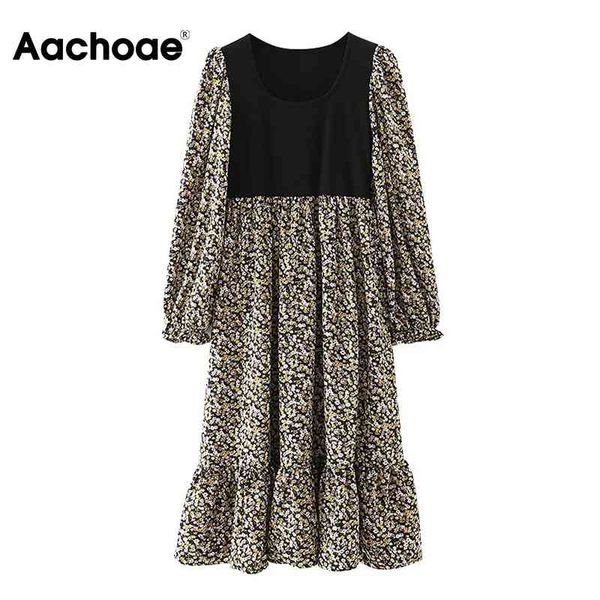 aachoae knit patchwork floral print midi dress women long sleeve loose ruffle dress ladies o neck chic dresses vestidos 210413, Black;gray
aachoae knit patchwork floral print midi dress women long sleeve loose ruffle dress ladies o neck chic dresses vestidos 210413, Black;gray