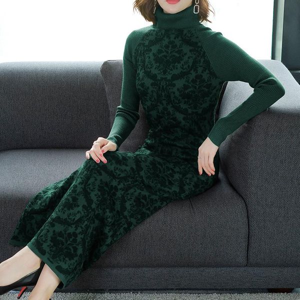 casual dresses 2021 autumn winter dress fashion long knitted pullover vestidos elegant women's clothing, Black;gray
casual dresses 2021 autumn winter dress fashion long knitted pullover vestidos elegant women's clothing, Black;gray