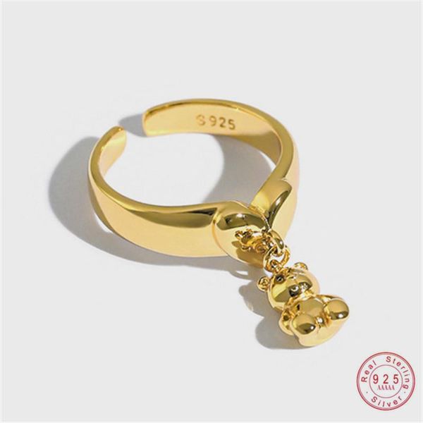 cluster rings hi man 925 sterling silver ins cute cartoon mini bear doll ring women jewelry accessories, Golden;silver
cluster rings hi man 925 sterling silver ins cute cartoon mini bear doll ring women jewelry accessories, Golden;silver