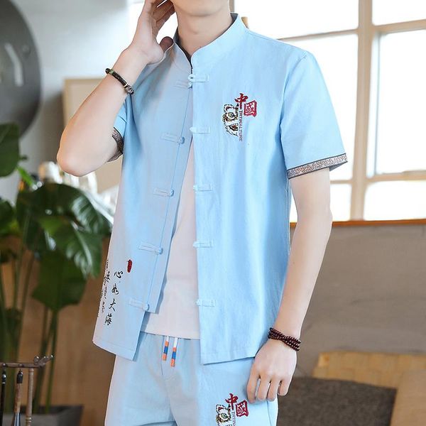 men's tracksuits fashion chinese suit for men shirt + pants set wushu tai chi uniform cotton linen trousers tang, Gray
men's tracksuits fashion chinese suit for men shirt + pants set wushu tai chi uniform cotton linen trousers tang, Gray