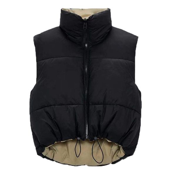 women's vests women wear both positive and negativethick warm parkas coat vintage drawstring female sleeveless cotton vest outerwear, Black;white
women's vests women wear both positive and negativethick warm parkas coat vintage drawstring female sleeveless cotton vest outerwear, Black;white