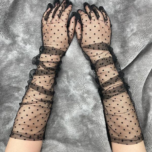 five fingers gloves summer women lace tulle autumn black white dress girls full finger stretchy driving mesh sunscreen, Blue;gray
five fingers gloves summer women lace tulle autumn black white dress girls full finger stretchy driving mesh sunscreen, Blue;gray