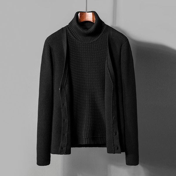 men's sweaters sweater male winter season high collar cardig thick fashion explosion trend warm for comfortable black fwr3, White;black
men's sweaters sweater male winter season high collar cardig thick fashion explosion trend warm for comfortable black fwr3, White;black