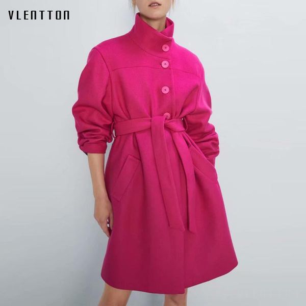 women's jackets autumn winter elegant sashes office lady long wool coats women solid stand pockets overcoat casual jacket female outwea, Black;brown
women's jackets autumn winter elegant sashes office lady long wool coats women solid stand pockets overcoat casual jacket female outwea, Black;brown