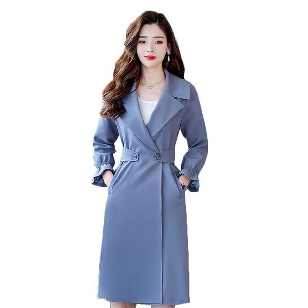 women's trench coats spring and autumn windbreaker jacket female slim long coat 2021 plus size korean fashion lapel ladies outerwear 4x, Tan;black
women's trench coats spring and autumn windbreaker jacket female slim long coat 2021 plus size korean fashion lapel ladies outerwear 4x, Tan;black