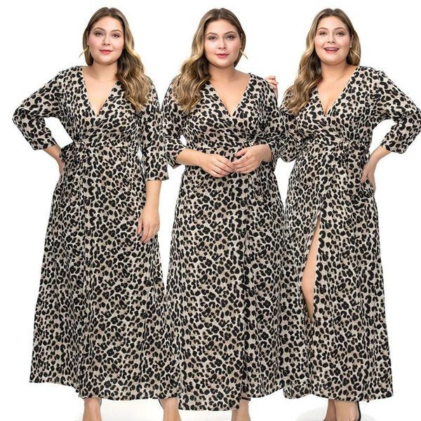 autumn womens long sleeve dress ankle length grey leopard v-neck lace up office lady plus size with high slit casual dresses, Black;gray
autumn womens long sleeve dress ankle length grey leopard v-neck lace up office lady plus size with high slit casual dresses, Black;gray
