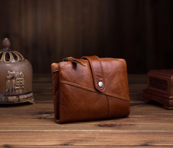 wallets casual style men zipper wallet oil wax cowhide short genuine leather purse clutch bag, Red;black
wallets casual style men zipper wallet oil wax cowhide short genuine leather purse clutch bag, Red;black