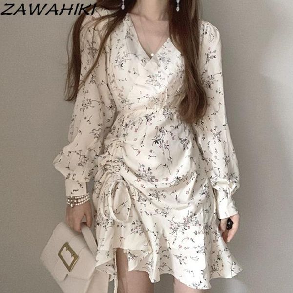 casual dresses zawahiki floral women v neck elegant puff sleeve ruffles office ladies korean irregular vestidos chic robe femme, Black;gray
casual dresses zawahiki floral women v neck elegant puff sleeve ruffles office ladies korean irregular vestidos chic robe femme, Black;gray