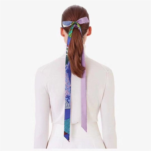 scarves trendy small silk scarf women retro belt print bag strap tape fashion headband soft bandeau silky taenia long waist ribbon, Blue;gray
scarves trendy small silk scarf women retro belt print bag strap tape fashion headband soft bandeau silky taenia long waist ribbon, Blue;gray