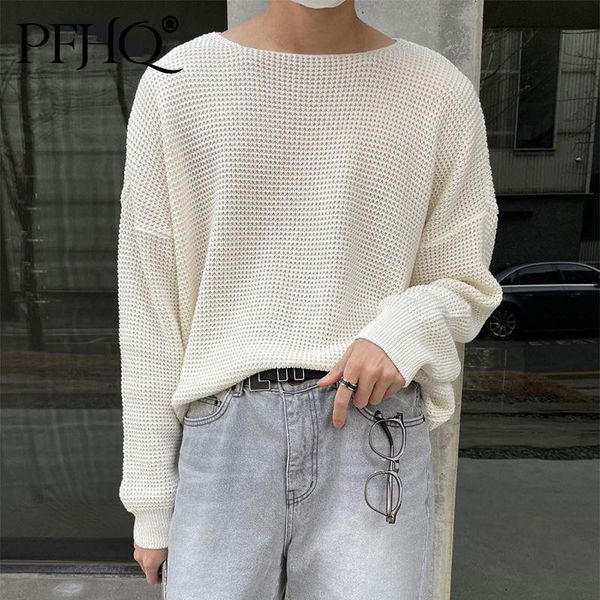 men's sweaters pfhq men 2021 autumn exquisite korean style long sleeve clothes simple loose casual tricolor knitted sweater 21d53, White;black
men's sweaters pfhq men 2021 autumn exquisite korean style long sleeve clothes simple loose casual tricolor knitted sweater 21d53, White;black
