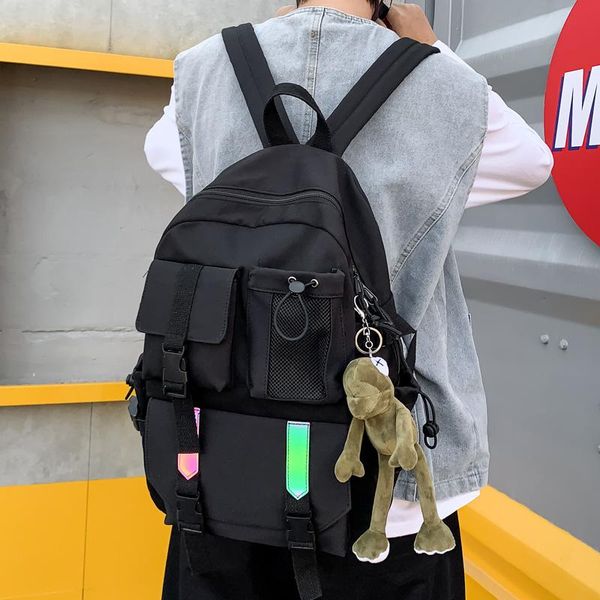 backpack difa large capacity waterproof nylon women men reflective stripe travel bag college student schoolbag net book
backpack difa large capacity waterproof nylon women men reflective stripe travel bag college student schoolbag net book
