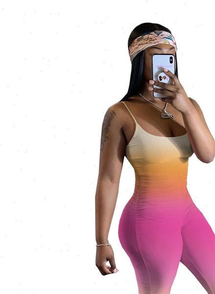 gradient stacked womens jumpsuit leggings women summer fitness spaghetti strap backless camouflage ruched sweatpants rompers, Black;white
gradient stacked womens jumpsuit leggings women summer fitness spaghetti strap backless camouflage ruched sweatpants rompers, Black;white