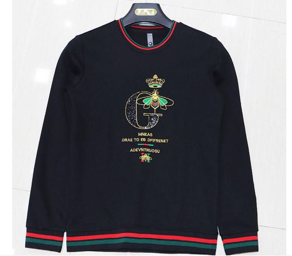 men's hoodies sweatshirts european fashion men's sweater heavy craft sequin embroidery korean version leisure long sleeve with tre, White;black
men's hoodies sweatshirts european fashion men's sweater heavy craft sequin embroidery korean version leisure long sleeve with tre, White;black