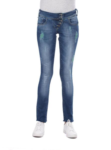 women's pants & capris blue white womens 5-button baggy jean trousers, Black;white
women's pants & capris blue white womens 5-button baggy jean trousers, Black;white