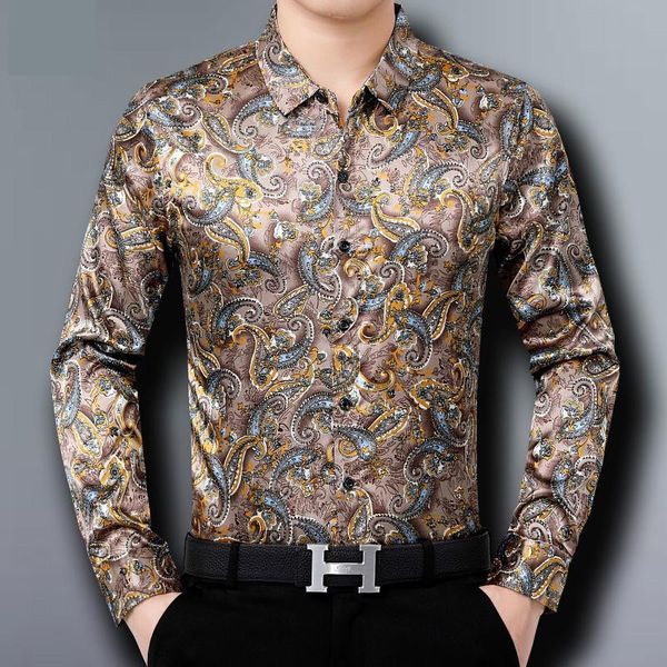 luxury satin mens paisley shirts floral ice silk dress for wide baroque european clothing bbw smooth blouse men's casual, White;black
luxury satin mens paisley shirts floral ice silk dress for wide baroque european clothing bbw smooth blouse men's casual, White;black