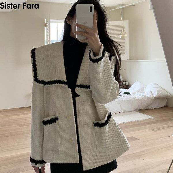women's jackets sister fara spring autumn woman's turn-down collar cardigan jacket triple breasted all-match contrast ol office la, Black;brown
women's jackets sister fara spring autumn woman's turn-down collar cardigan jacket triple breasted all-match contrast ol office la, Black;brown