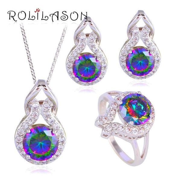 earrings & necklace rolilason js620 silver plated stamped clip pendant rings wedding rainbow mystic zircon cz jewelry set
earrings & necklace rolilason js620 silver plated stamped clip pendant rings wedding rainbow mystic zircon cz jewelry set