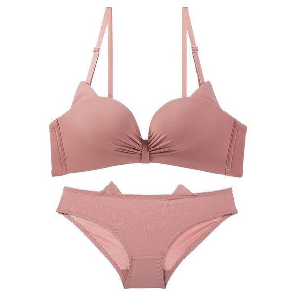 bras sets spring and summer seamless underwear set female no steel ring solid color sweet girl small chest gathered adjustable bra, Red;black
bras sets spring and summer seamless underwear set female no steel ring solid color sweet girl small chest gathered adjustable bra, Red;black