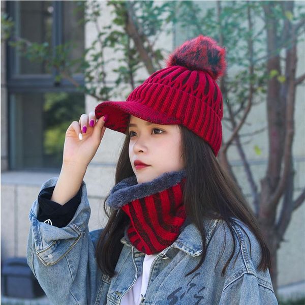 hats, scarves & gloves sets wool pompom cap ring scarf 2pcs winter hat set women's knitted with brim fashion warm fleece snood balaclav, Blue;gray
hats, scarves & gloves sets wool pompom cap ring scarf 2pcs winter hat set women's knitted with brim fashion warm fleece snood balaclav, Blue;gray