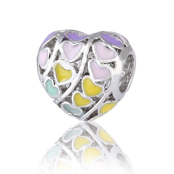 fits pandora bracelets 20pcs hollow colourful heart silver charm bead fit original pandora bracelets diy jewelry for women gift, Black
fits pandora bracelets 20pcs hollow colourful heart silver charm bead fit original pandora bracelets diy jewelry for women gift, Black