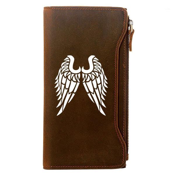 wallets fashion angel wings design holder package genuine leather zipper wallet men cool long clutch purse1, Red;black
wallets fashion angel wings design holder package genuine leather zipper wallet men cool long clutch purse1, Red;black