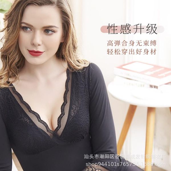 hyrax manufacturers direct selling thermal underwear women's plush thickened v-neck long sleeve bottom garment women corset shapers, Black;white
hyrax manufacturers direct selling thermal underwear women's plush thickened v-neck long sleeve bottom garment women corset shapers, Black;white
