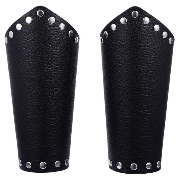 pair knight pu leather gauntlet wristband wide bracer arm armor for cosplay racing jackets, Black;red
pair knight pu leather gauntlet wristband wide bracer arm armor for cosplay racing jackets, Black;red