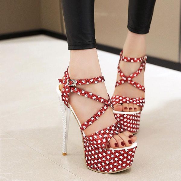 lsewilly sequined 15cm super high heel platform shoes night club catwork prom dance sandals women star print 2021 summer, Black
lsewilly sequined 15cm super high heel platform shoes night club catwork prom dance sandals women star print 2021 summer, Black
