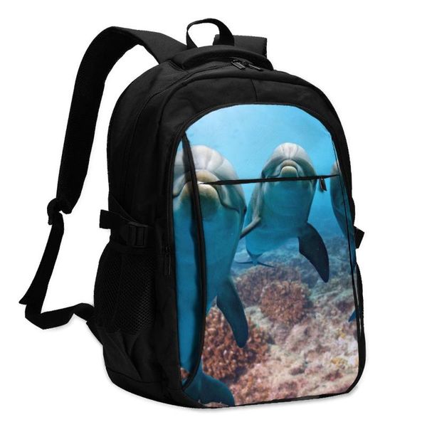 backpack lapschool backpacks ocean dolphin portrait looking at you usb charging business travel bag classic design
backpack lapschool backpacks ocean dolphin portrait looking at you usb charging business travel bag classic design
