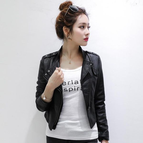 women's leather & faux 2021 nicesense spring plus size jacket jaqueta feminina women coat casacos feminino sobretudo abrigo mujer mante, Black
women's leather & faux 2021 nicesense spring plus size jacket jaqueta feminina women coat casacos feminino sobretudo abrigo mujer mante, Black