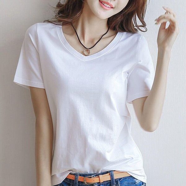 women's t-shirt woman t-shirts short sleeve basic tee v-neck oversized female casual solid white vetement femme 2021 summer clothes
women's t-shirt woman t-shirts short sleeve basic tee v-neck oversized female casual solid white vetement femme 2021 summer clothes