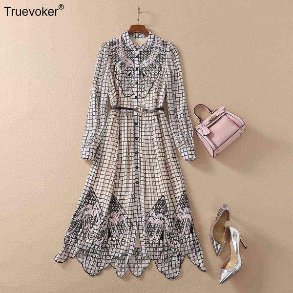 truevoker women high street runway retro embroidery dress lady full sleeve plaid print belted midi long chic party vestidos 210602, Black;gray
truevoker women high street runway retro embroidery dress lady full sleeve plaid print belted midi long chic party vestidos 210602, Black;gray