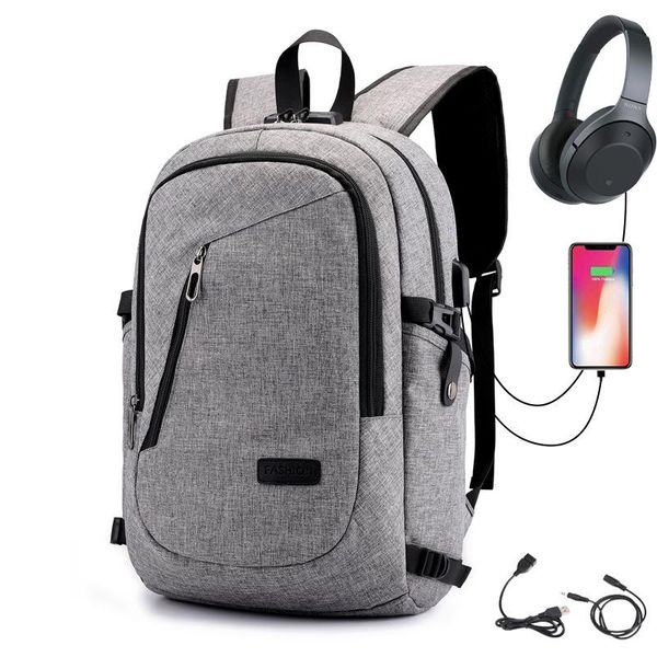 backpack 2021 usb charging leisure business computer bag anti-theft men and women school solid zipper
backpack 2021 usb charging leisure business computer bag anti-theft men and women school solid zipper