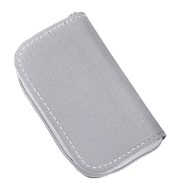 card holders carrying home portable protective zipper closure office nylon 22 slots travel anti scratch memory bag, Brown;gray
card holders carrying home portable protective zipper closure office nylon 22 slots travel anti scratch memory bag, Brown;gray