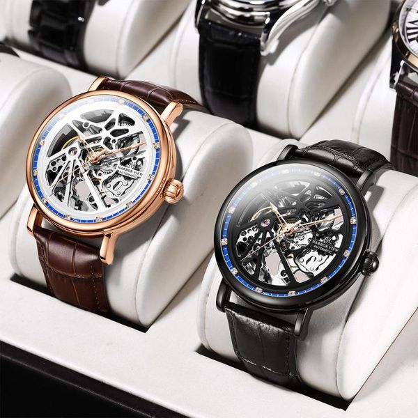 wristwatches men's watch business casual hollow out luminous pointer automatic mechanical powerful battery life waterproof buckle, Slivery;brown
wristwatches men's watch business casual hollow out luminous pointer automatic mechanical powerful battery life waterproof buckle, Slivery;brown