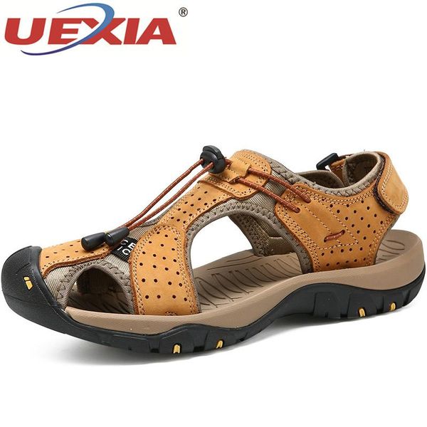 sandals big size 48 fashion men split leather beach roman casual shoes outdoor slippers comfortable summer walking, Black
sandals big size 48 fashion men split leather beach roman casual shoes outdoor slippers comfortable summer walking, Black