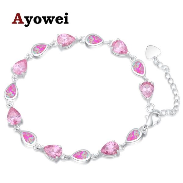 charm bracelets ayowie office style opal bracelet white created fire 925 silver stamped pink women pulseras obs081, Golden;silver
charm bracelets ayowie office style opal bracelet white created fire 925 silver stamped pink women pulseras obs081, Golden;silver