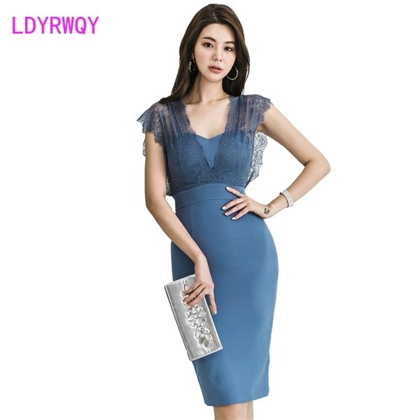 korean version of women's v-neck sleeveless lace stitching was thin bag hip dress 210416, Black;gray
korean version of women's v-neck sleeveless lace stitching was thin bag hip dress 210416, Black;gray