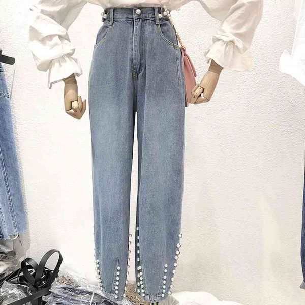 chic beading bleached baggy jeans woman washed high waisted loose pants femme elastic waist all-match pantalones mujer spring 210514, Blue
chic beading bleached baggy jeans woman washed high waisted loose pants femme elastic waist all-match pantalones mujer spring 210514, Blue