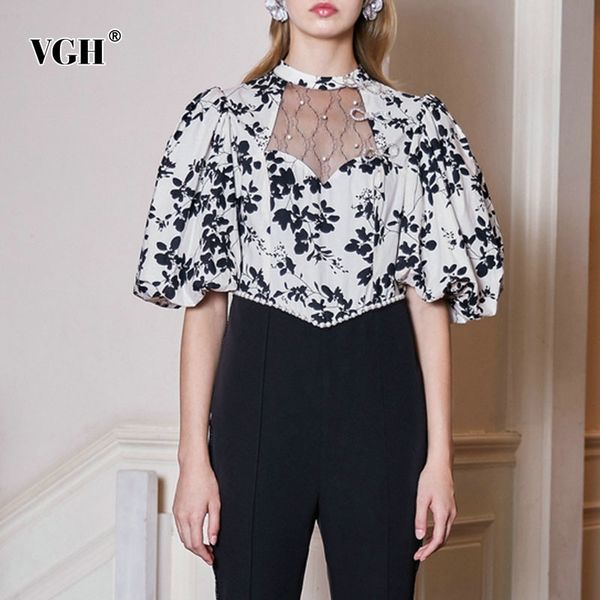 vintage patchwork lace shirt for women stand collar puff sleeve print floral chinese style blouse female fashion 210507, White
vintage patchwork lace shirt for women stand collar puff sleeve print floral chinese style blouse female fashion 210507, White