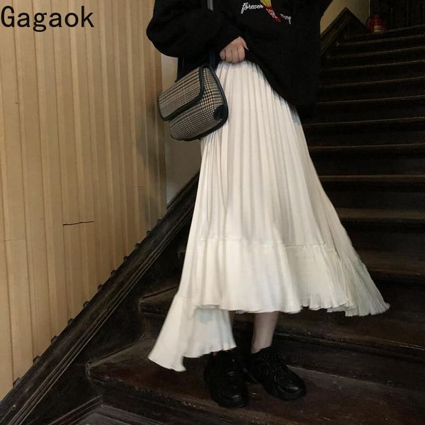 skirts gagaok streetwear women skirt spring autumn solid empire mid-calf pleated loose casual chic wild female fashion, Black
skirts gagaok streetwear women skirt spring autumn solid empire mid-calf pleated loose casual chic wild female fashion, Black