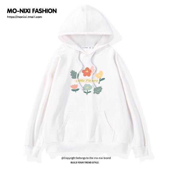 white sweater women's spring and autumn thin hooded fashion korean 2021 new small coat, Black
white sweater women's spring and autumn thin hooded fashion korean 2021 new small coat, Black