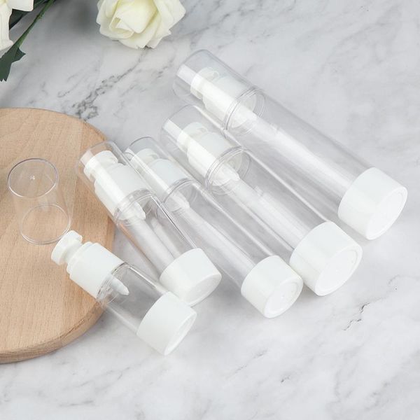 15ml/30ml/50ml/80ml/100ml plastic travel bottle refillable transparent airless pump perfume vacuum spray storage bottles & jars
15ml/30ml/50ml/80ml/100ml plastic travel bottle refillable transparent airless pump perfume vacuum spray storage bottles & jars