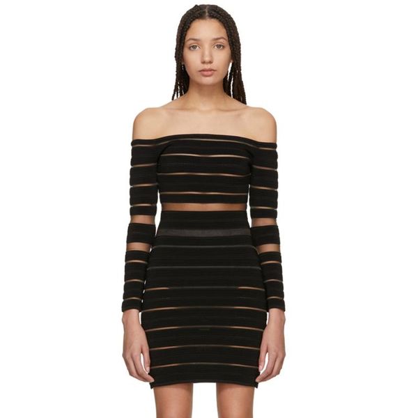 casual dresses patchwork slash neck striped cold shoulder mesh long sleeve bandage mini dress, Black;gray
casual dresses patchwork slash neck striped cold shoulder mesh long sleeve bandage mini dress, Black;gray