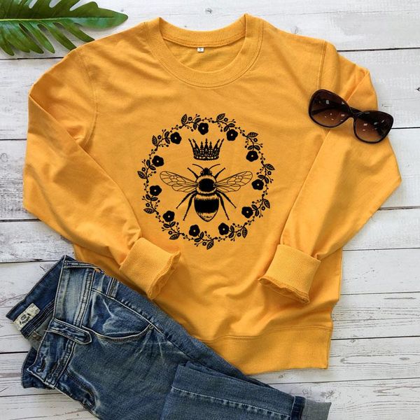 women's hoodies & sweatshirts queen bee 100% cotton sweatshirt vintage boho lover gift cute women jumper graphic pullovers drop, Black
women's hoodies & sweatshirts queen bee 100% cotton sweatshirt vintage boho lover gift cute women jumper graphic pullovers drop, Black