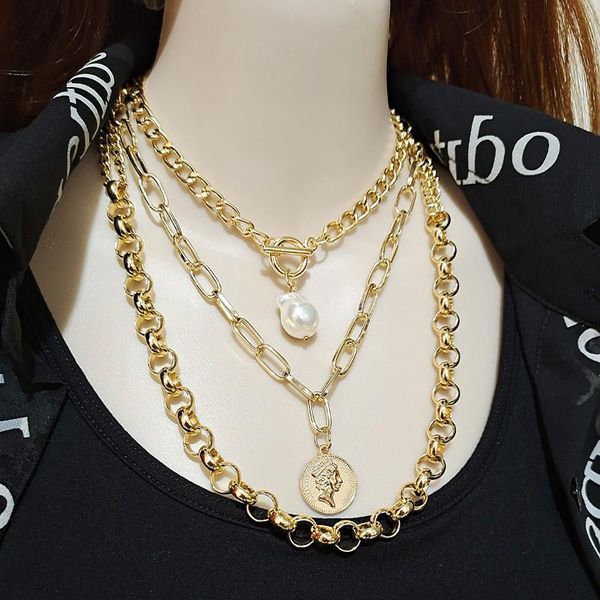 goth punk multilayered chunky chain choker necklace collar statement virgin mary coin pearl pendant women jewelry gifts chokers, Golden;silver
goth punk multilayered chunky chain choker necklace collar statement virgin mary coin pearl pendant women jewelry gifts chokers, Golden;silver