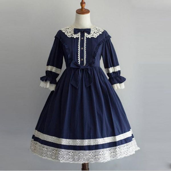 casual dresses lolita kawaii dress women vintage gothic lace flounce long sleeve princess vestidos autumn female japanese style bow, Black;gray
casual dresses lolita kawaii dress women vintage gothic lace flounce long sleeve princess vestidos autumn female japanese style bow, Black;gray