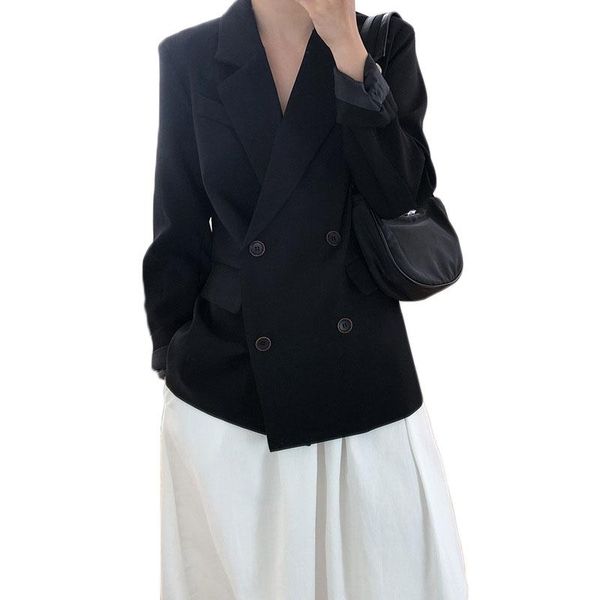 women's suits & blazers white small suit jacket women autumn korean casual loose female black long sleeve coat ns2131, White;black
women's suits & blazers white small suit jacket women autumn korean casual loose female black long sleeve coat ns2131, White;black